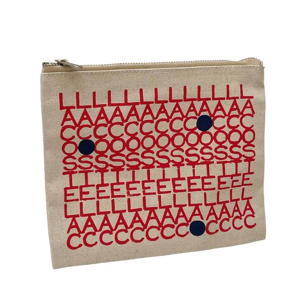 Lacoste Canvas Cosmetic Pouch - Picture 1 of 8